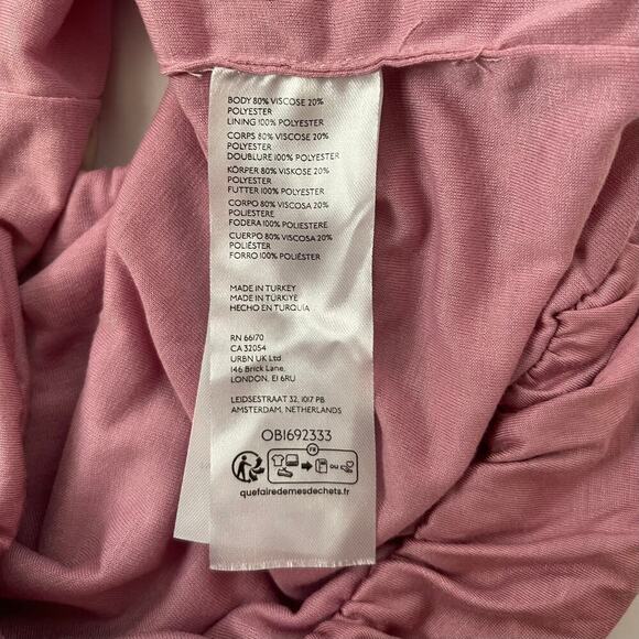 NWT Anthropologie Flounce Strapless Tube Top - Ruffle - Mauve Pink - Size L - Picture 7 of 7